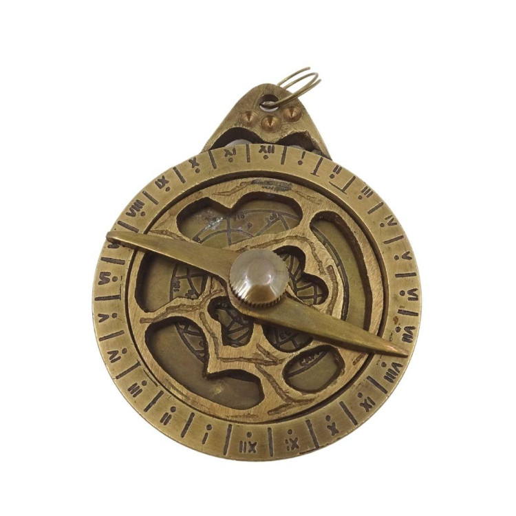 Mosadzný prívesok na kľúče Astroláb - KR105