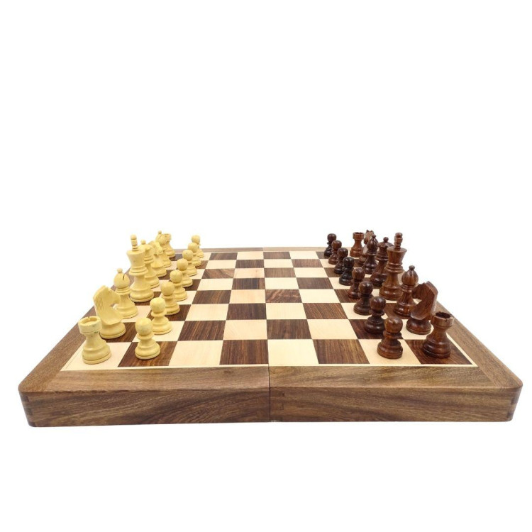 Klasické drevené šachy - 40x40cm - G114