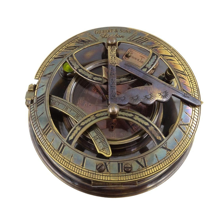 Exkluzívny kompas so slnečnými hodinami Gilbert - SUN-0002