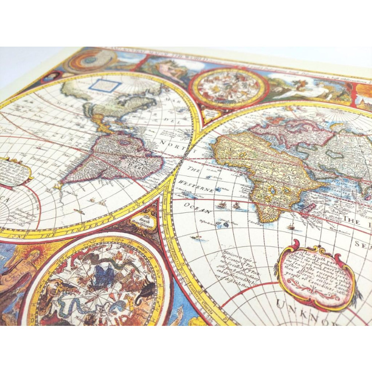 Retro mapa sveta - John Speed, 1651 M1651