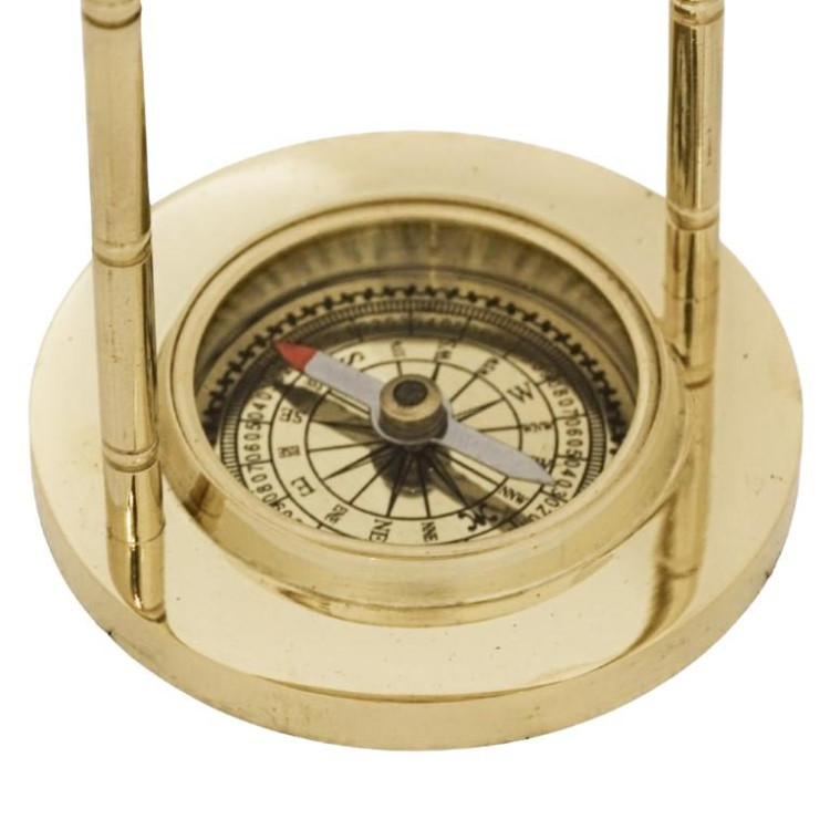Ozdobný mosadzný glóbus s kompasom MX1160