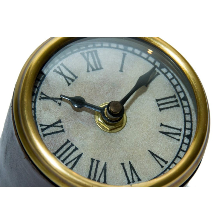 Stolové hodiny v koženom obale CLK-0210B