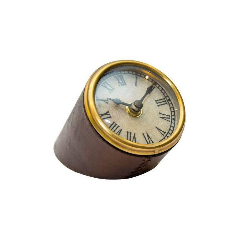 Stolové hodiny v koženom obale CLK-0210B