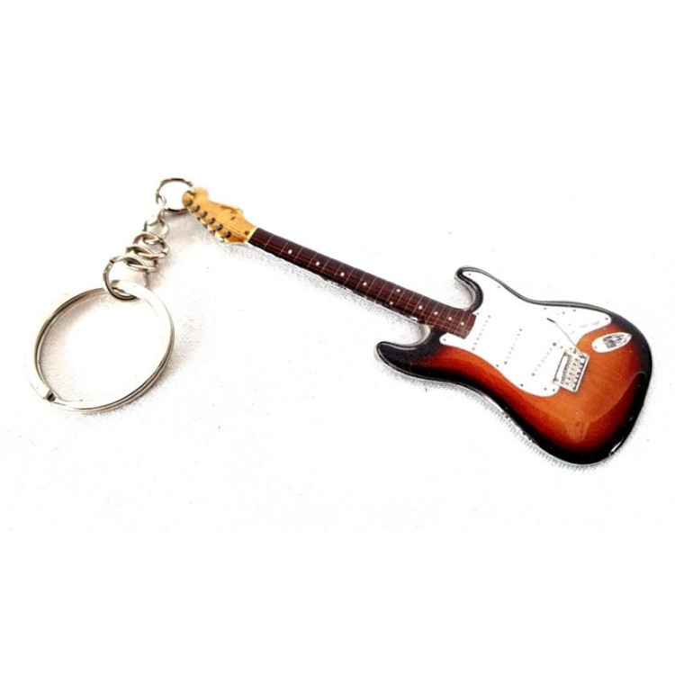 Živicovo-oceľová kľúčenka - gitara J. Hendrix MGK-0428
