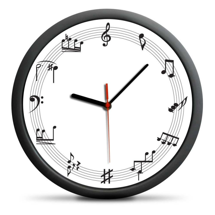 Hudobné hodiny - tichý mechanizmus