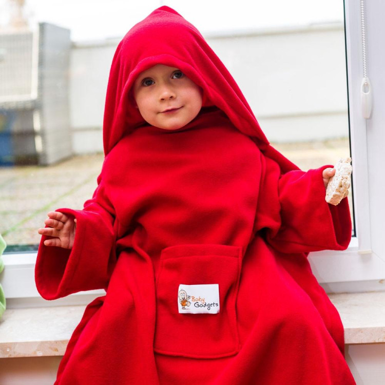 Baby Wrapi - Deka s rukávmi - Červená