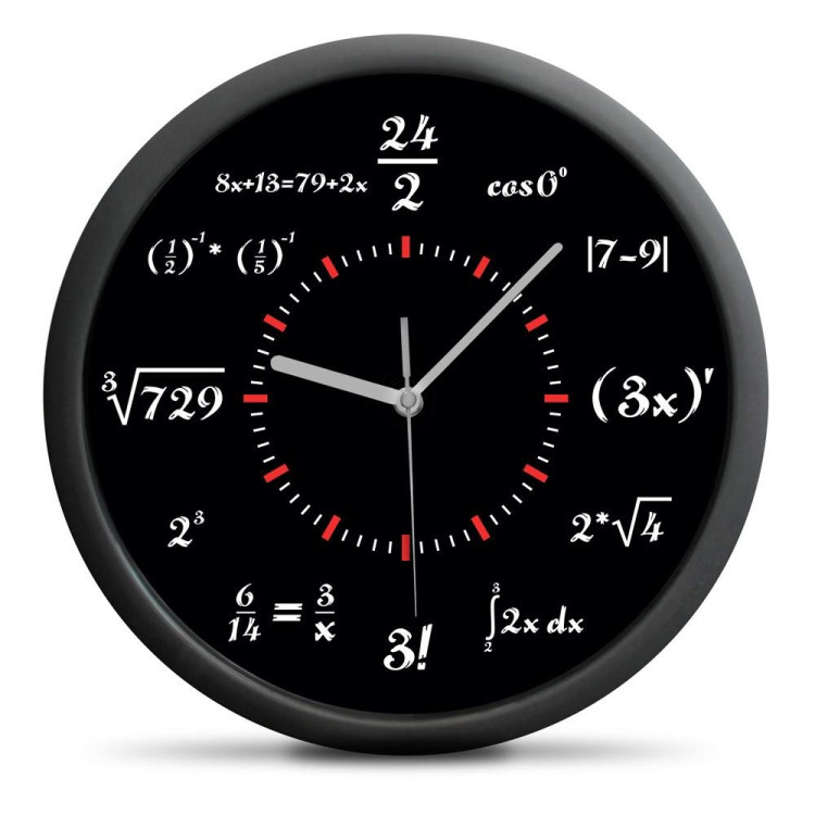 Matematické hodiny - tichý mechanizmus
