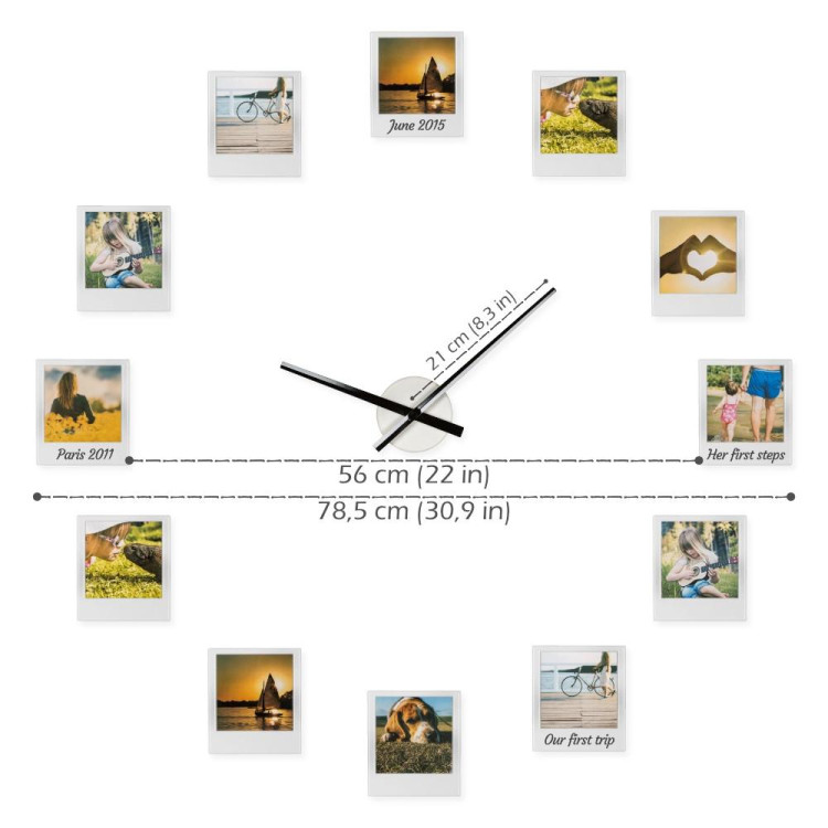 Hodiny s fotorámčekmi Impressions Clock