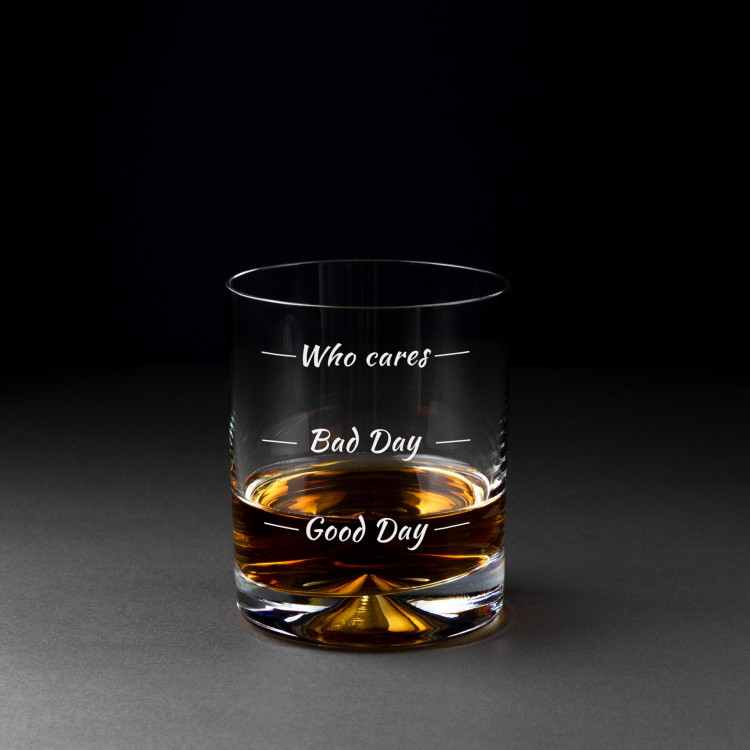 Pohár na whisky Who cares