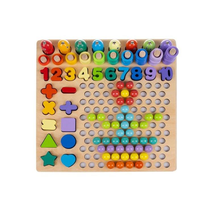 Drevené didaktické puzzle DU17252