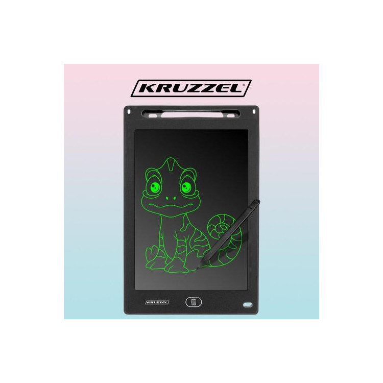 Detský grafický tablet na skicovanie 12" čierny Kruzzel 22456