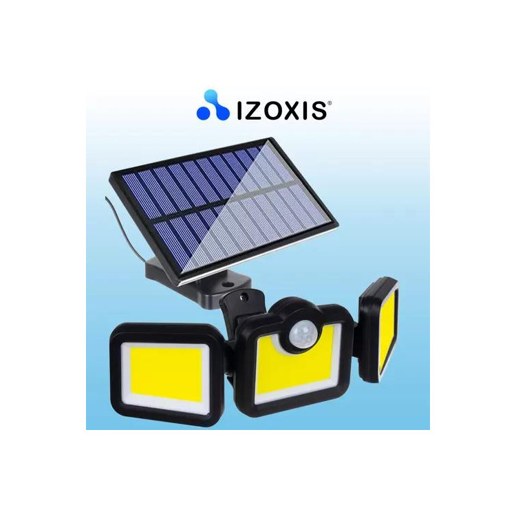 Exteriérový LED reflektor so solárnym panelom - 171 diód Izoxis