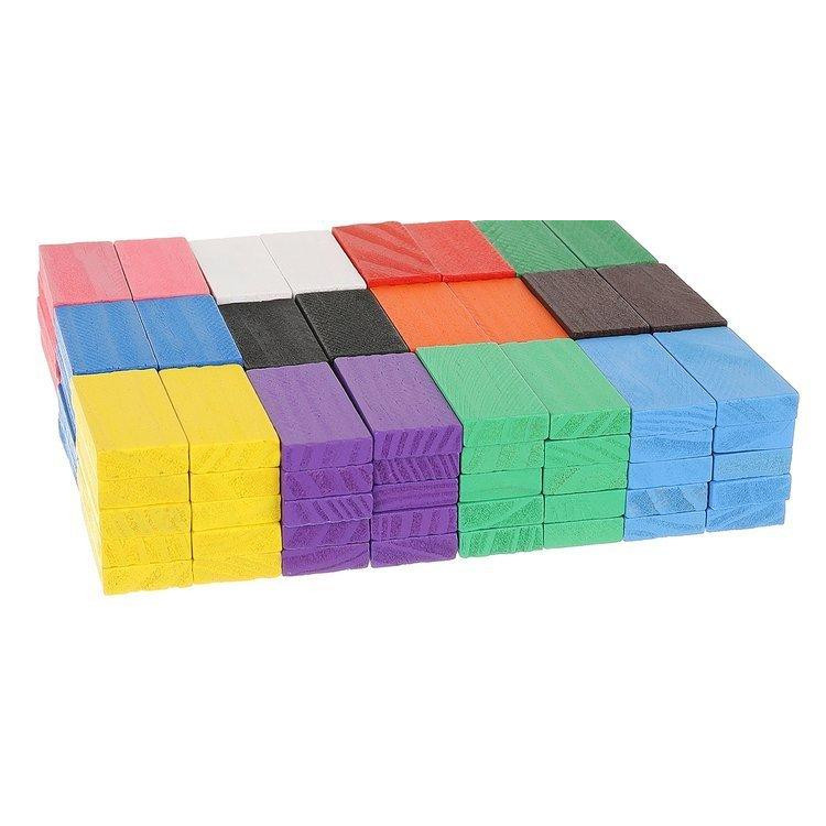 1080-dielne farebné drevené domino