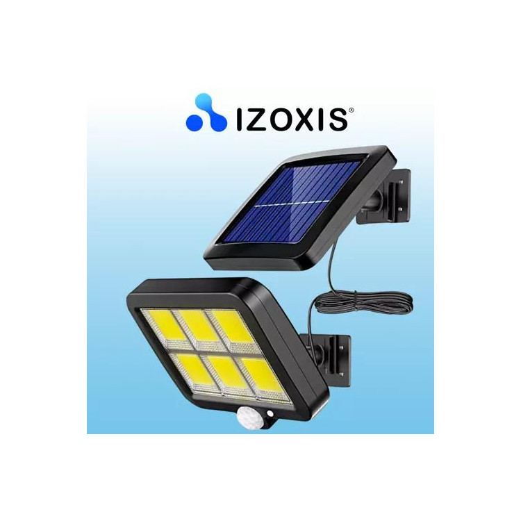 Exteriérový LED reflektor so solárnym panelom - 120 COB diód Izoxis 19892