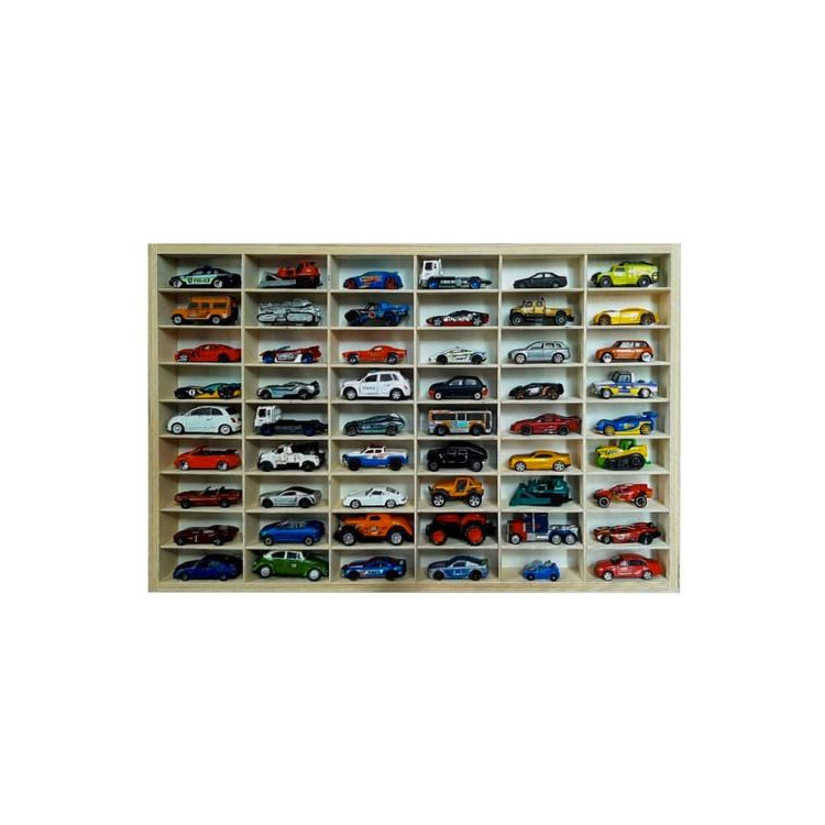 Drevená polica na autá/hračky 60x40 cm KRUZZEL 21998