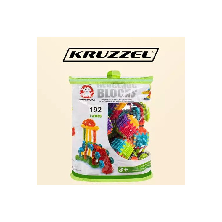 Farebná stavebnica ježkovia Kruzzel 20376 -sada 192 ks