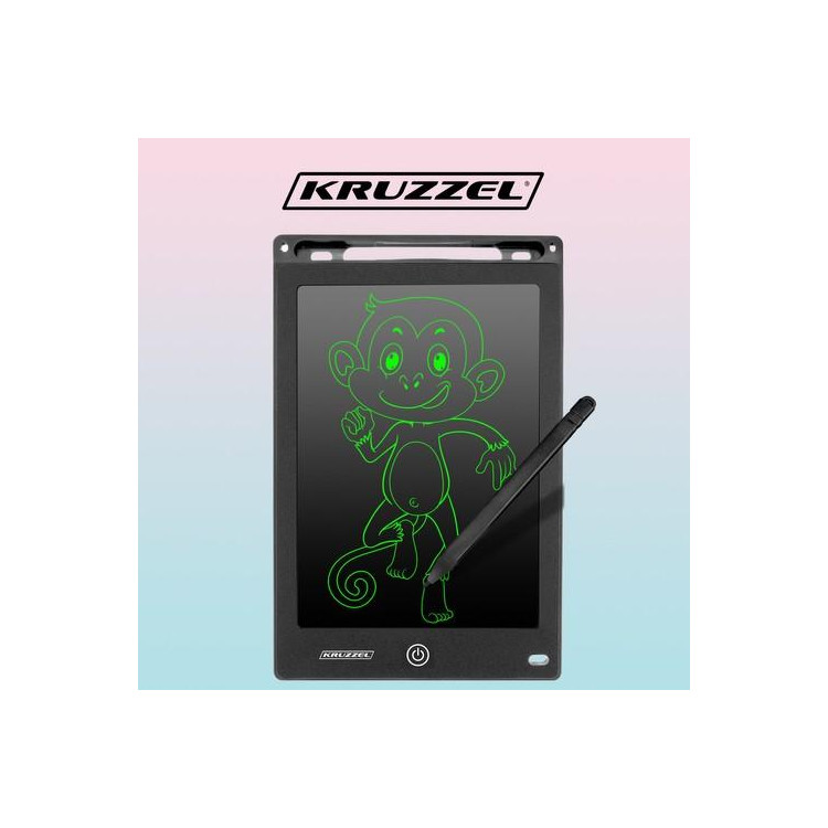 Detský grafický tablet na skicovanie 8,5" čierny Kruzzel 22454