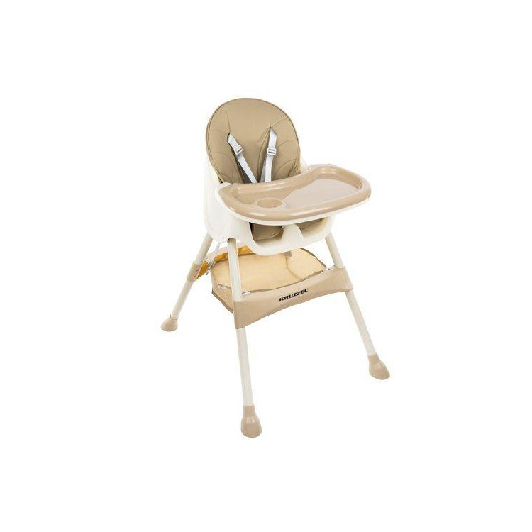 Detská stolička na kŕmenie KRUZZEL 3v1 - béžová