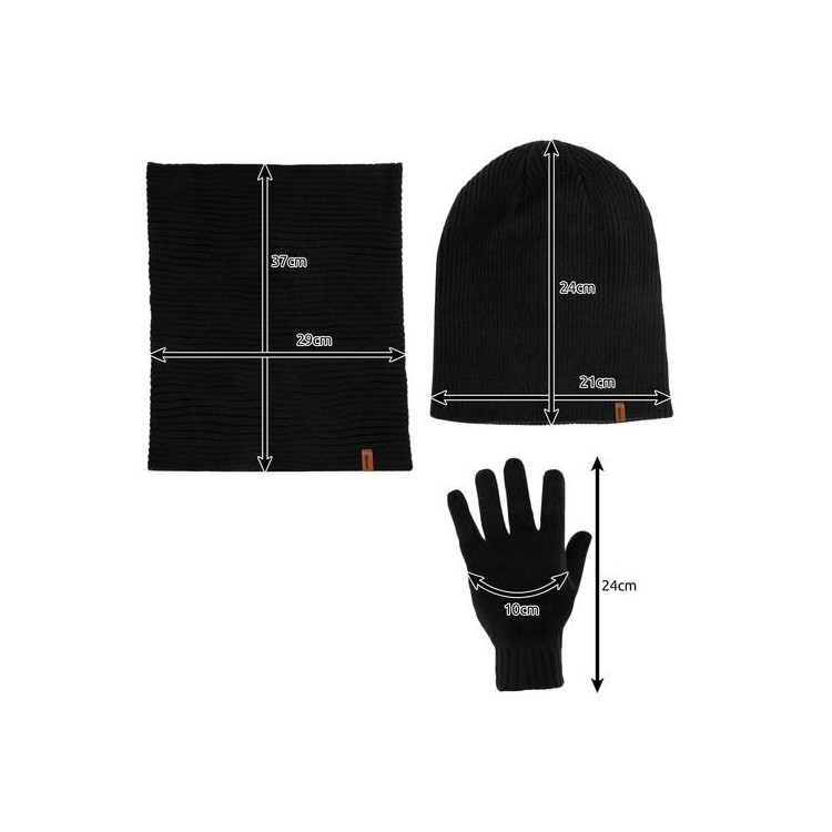 3-dielny zimný set čiapky, šálu a rukavíc Trizand 22100