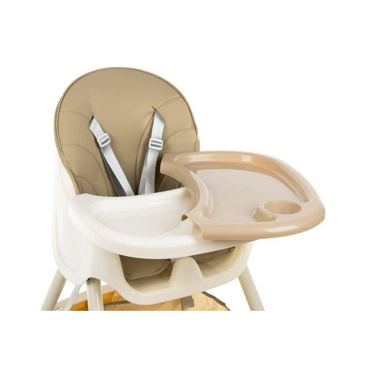 Detská stolička na kŕmenie KRUZZEL 3v1 - béžová