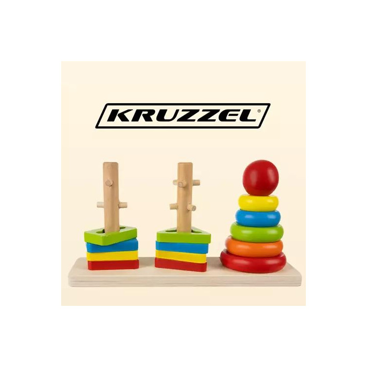 Didaktická drevená hra Kruzzel 19870