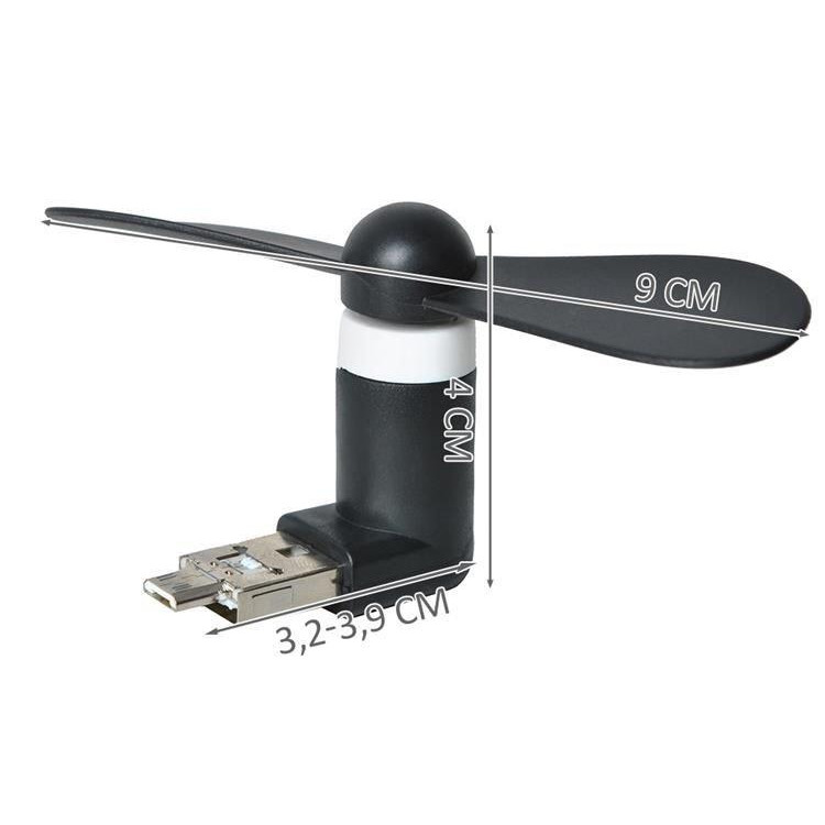 USB ventilátor čierny