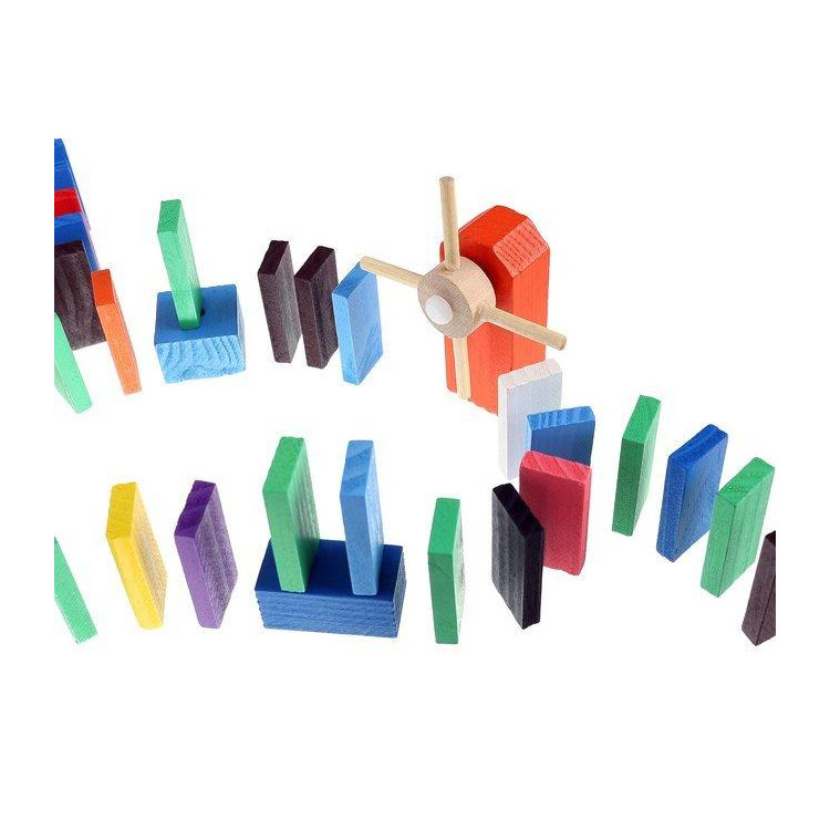 1080-dielne farebné drevené domino